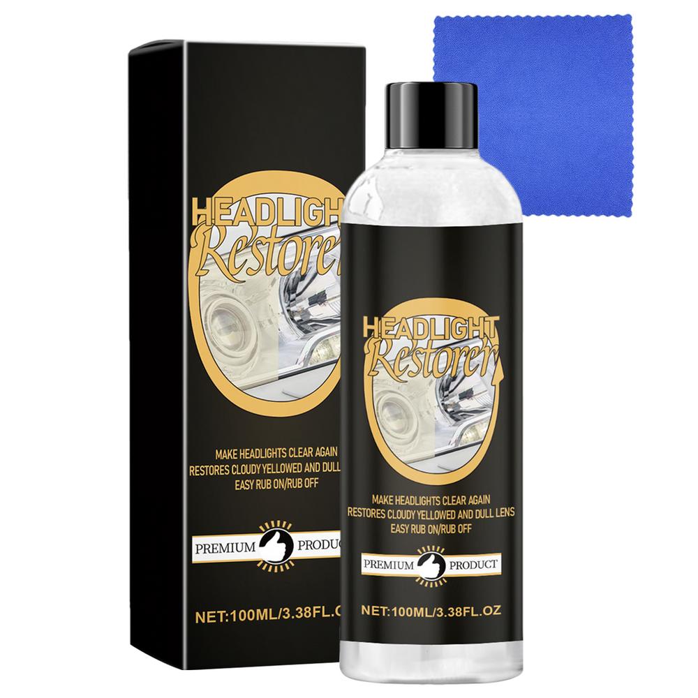 Headlight Restoration Kit Complete Restoring Refurbishment Set Headlight Cleaner And Sealant For Bikes Motorcycles Trucks Auto