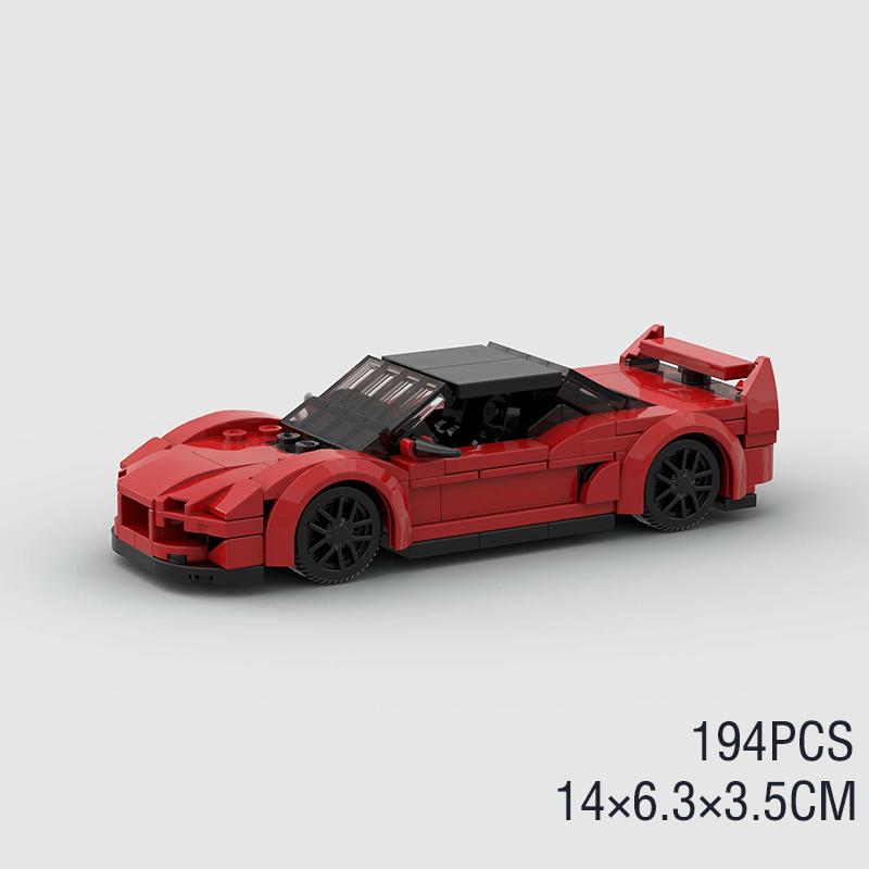 City MOC Car Speed Technical Vehicles Pickup Super Racers Rally Sports Racing Bricks Model Building Blocks Toy Christmas Gift