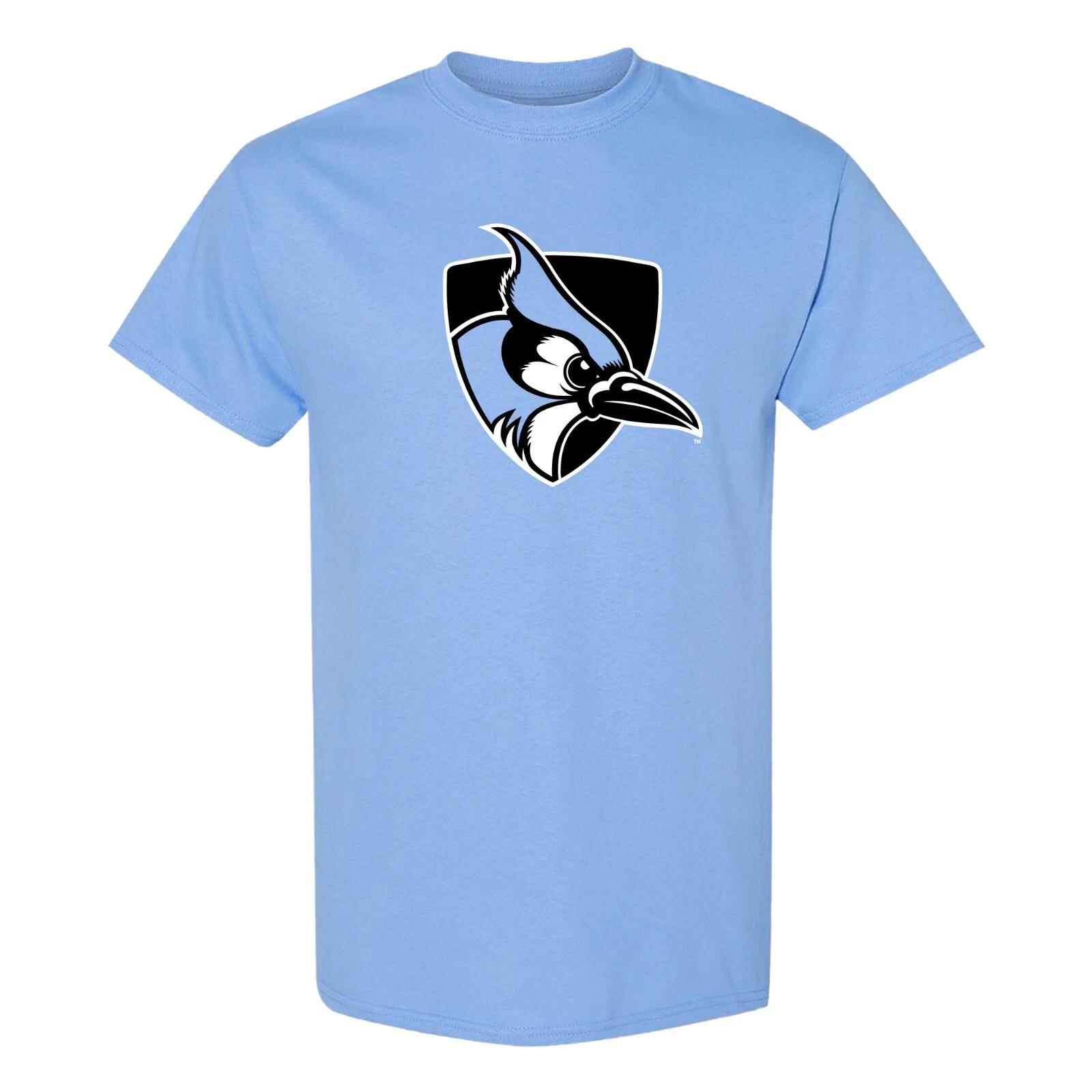 Johns Hopkins Blue Jays Primary Logo T-Shirt - Carolina Blue 4XL