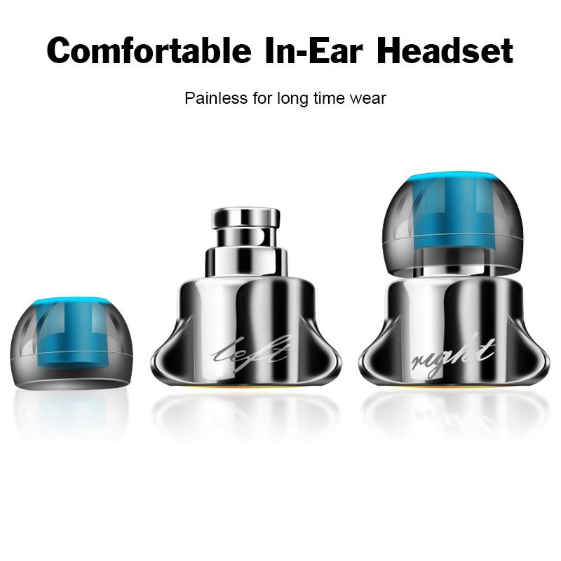 DM7 3.5MM Earphones Special Edition Gold Plated Housing Headset Noise Isolating HD HiFi Earphones