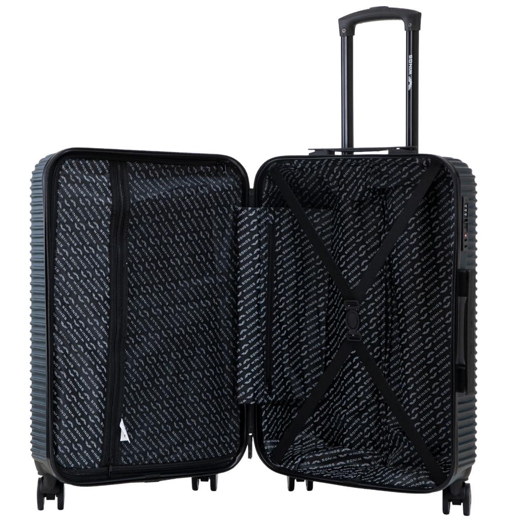 Wings Pc Eco Jackdaw 24" Medium Suitcase Dark Green
