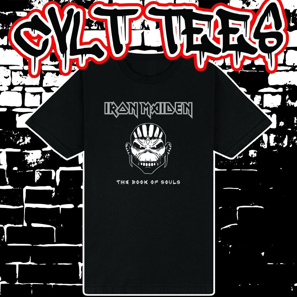 Iron Maiden The Book of Souls Band Tee 100% Cotton Unisex T-Shirt L