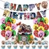 Geburtstag Demon Slayer Dekoration Deko Charakter Ballon Banner Kuchenaufsatz Aufkleber Kinder Feier Jungen Mädchen