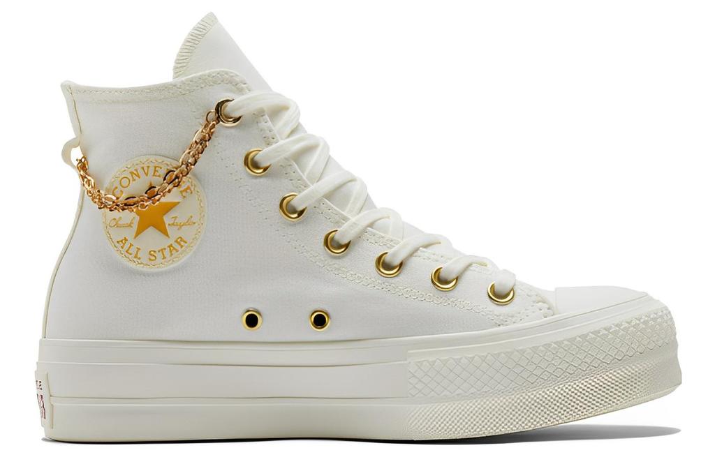 Converse Chuck Taylor All Star Platform Goldkette Secondhand Gelb Damen A04453C