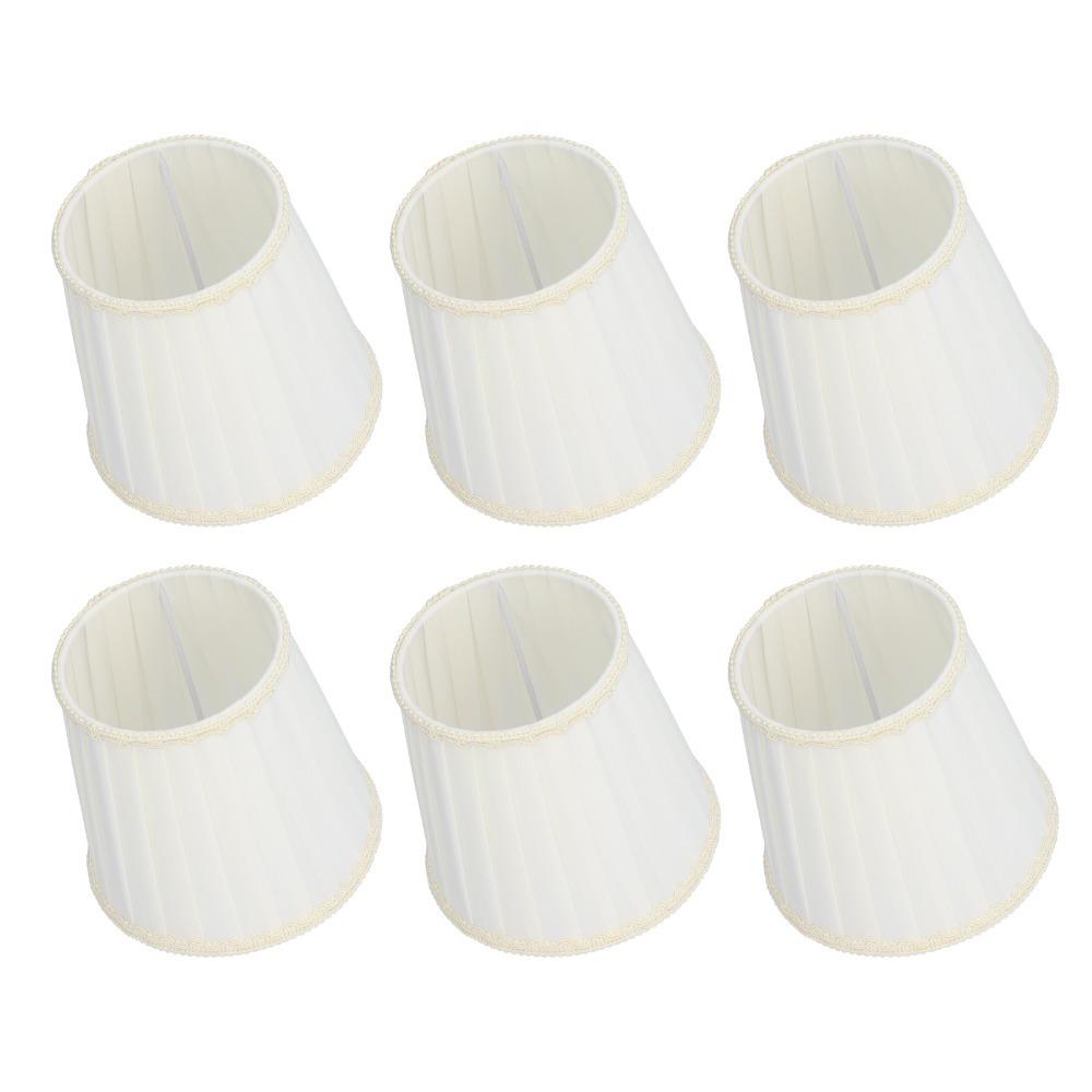 6PCS Fabric Lamp Cover 5.5 Inch Height Chandelier Lamp Shades Unique Wall Lamp Shade  Indoor Lamp