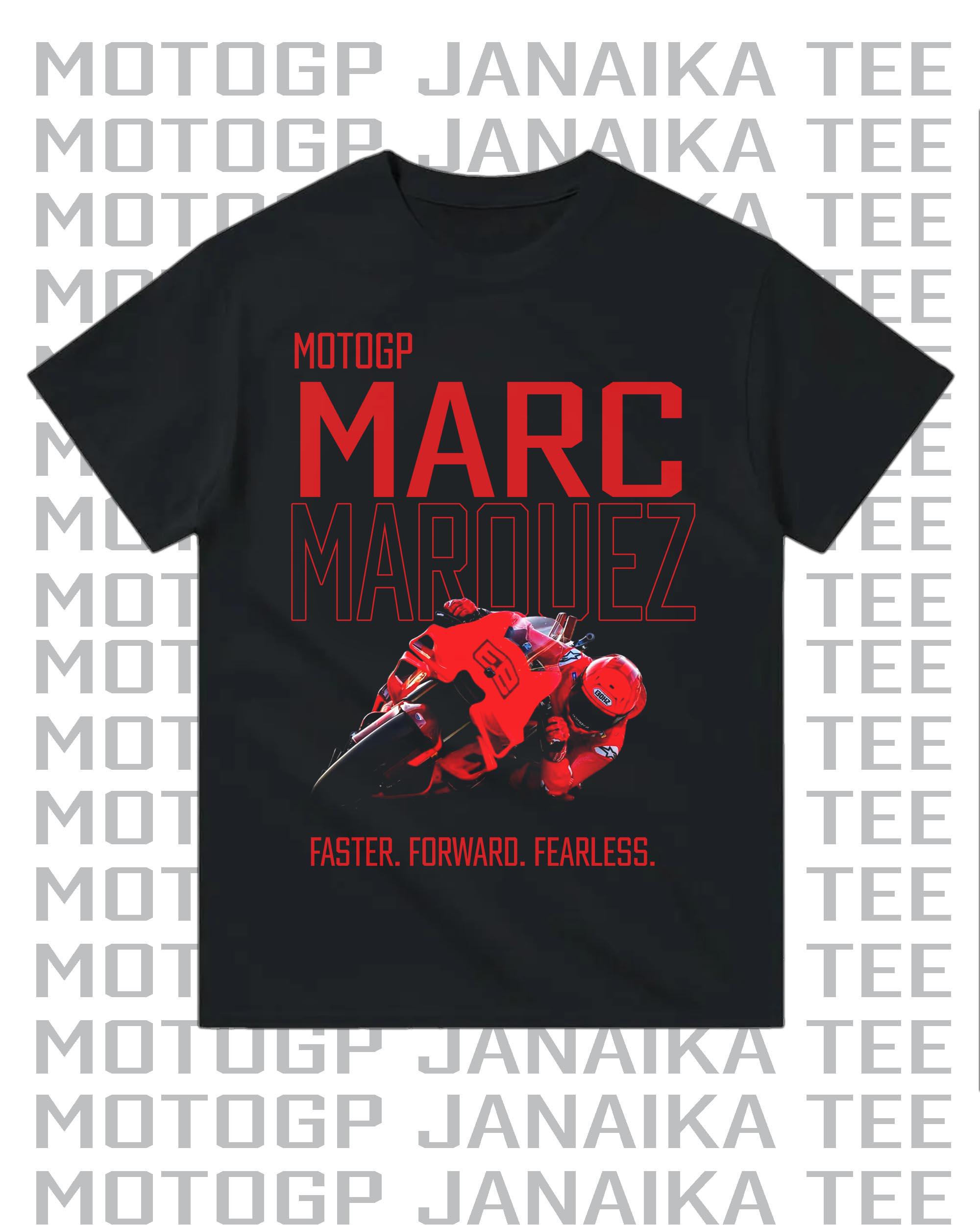 

Лето 2025 100% хлопок Мужская футболка Marc Повседневная Нет. 93 Мотоциклетная футболка Маркеса Графическая с короткими рукавами Уличная одежда Юнисекс Топ Футболка 4XL