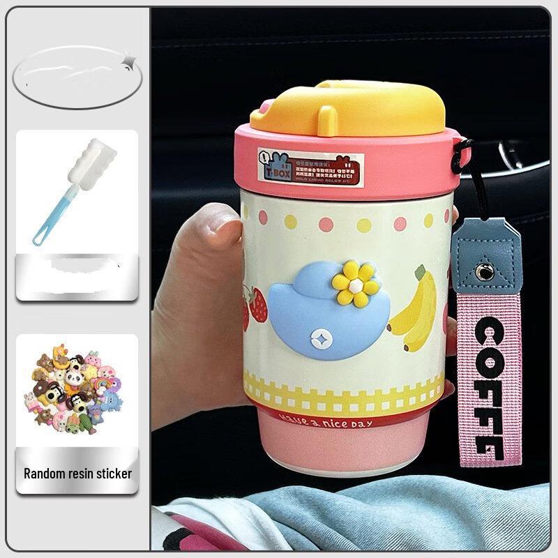 Shangqi Portable Ceramic-Lined Insulated Tumbler with Straw