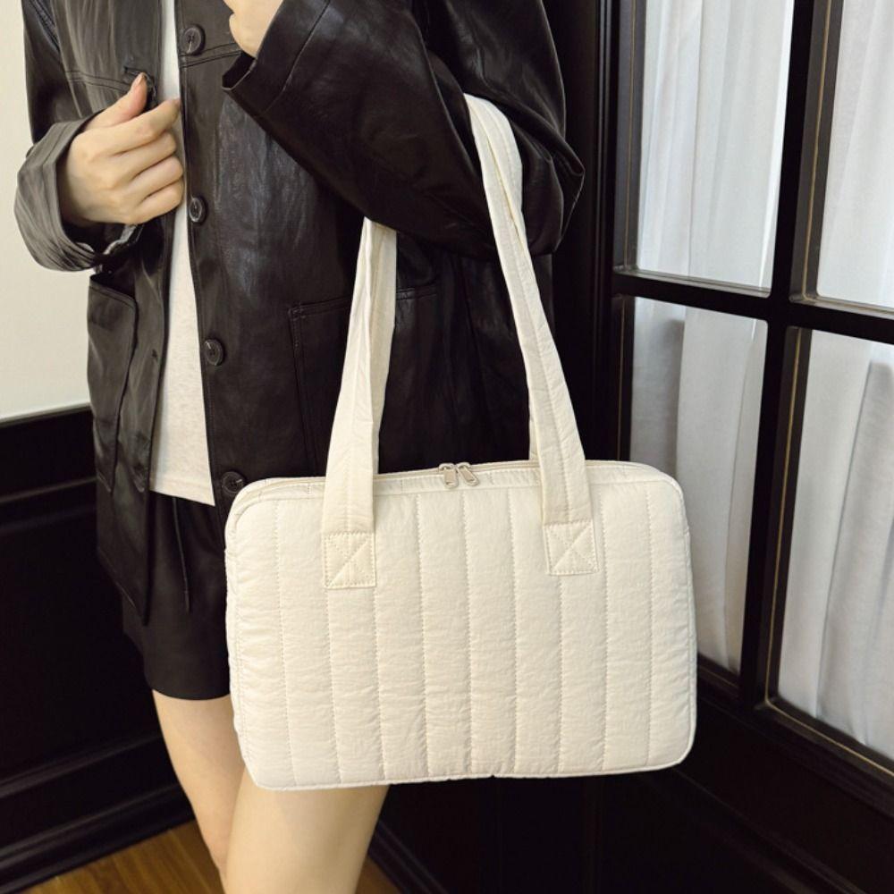 Solid Color Laptop Shoulder Bag Large Capacity Laptop Handbag New Tablet Sleeve Case Travel