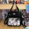 High value One shoulder Crossbody Bag Commuting Bar Pain Bag Female Large Capacity Handbag Junior High School Student Class Tutoring Bag