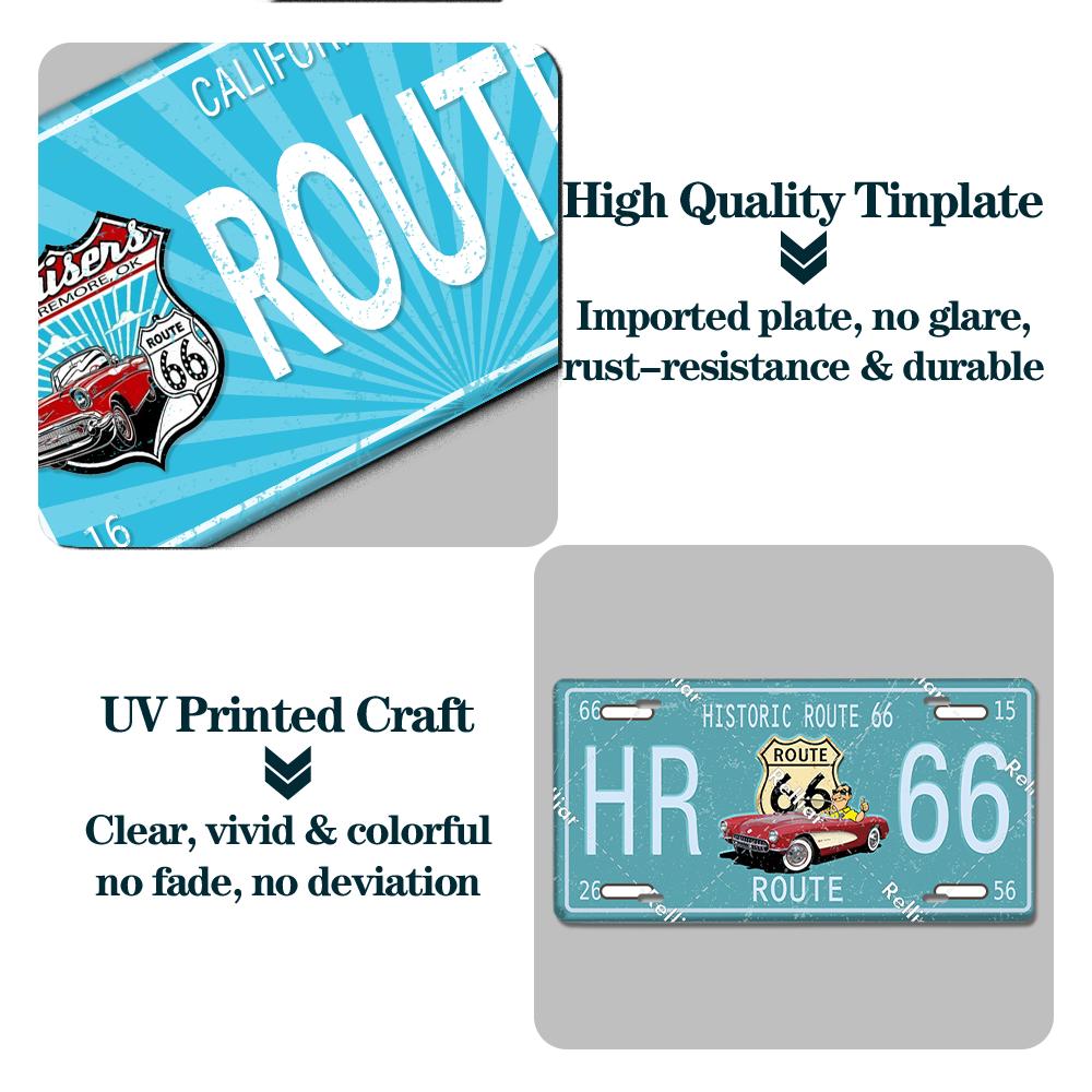15*30CM Cars License Plate Vintage Metal Sign Tin Poster Cafe Shop Home 56 15*30CM Cars License Plate Vintage Metal Sign Tin Poster Cafe Shop Home 56