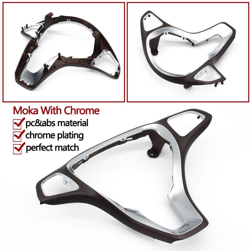 Car Interior Steering Wheel Frame Trim Cover Replacement For Mercedes Benz GLA GLC GLE GLS V Class W156 X253 W292 W166 W447 W448