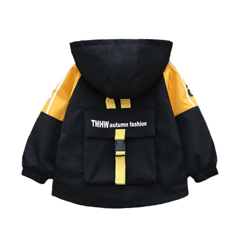 Geacă de vânt cu glugă pentru băieți Primăvară-Toamnă 2025 - Jachetă casual elegantă și ușoară pentru copii