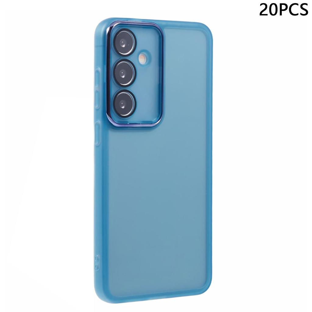 Bulk Purchasing 20Pcs For Samsung Galaxy S24+ Case Electroplated Camera Frame TPU Phone Cover Precise Cutouts