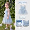 JELLYBABY Girls' Bow Princess Mesh Dress