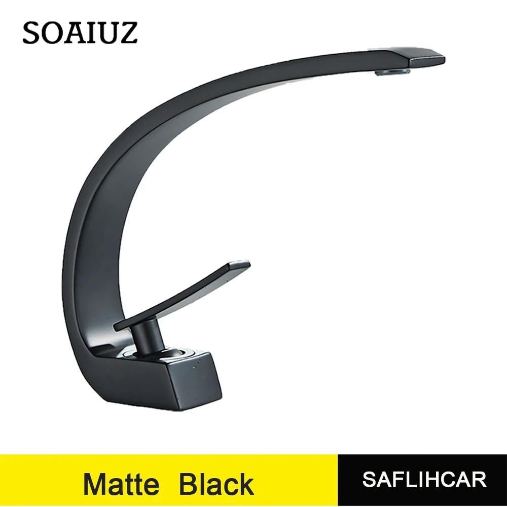 Altın Cilalı Banyo Vanity Musluk Tek Kolu Sıcak ve Soğuk Su Mikser Lavabo Bataryası Güverte Dağı Vinç
