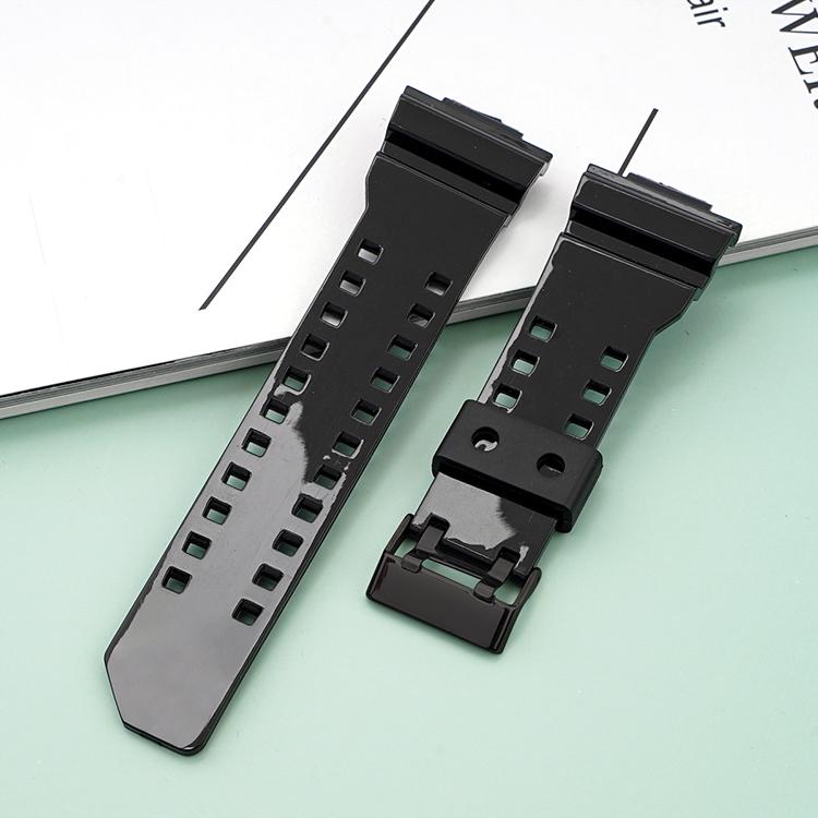 Strap for Casio G-Shock GA-100/110/120/140/200/400/700 800 GD-100/110/120 G-8900 GLS-100 Replace Silicone Resin Watch Band 16mm