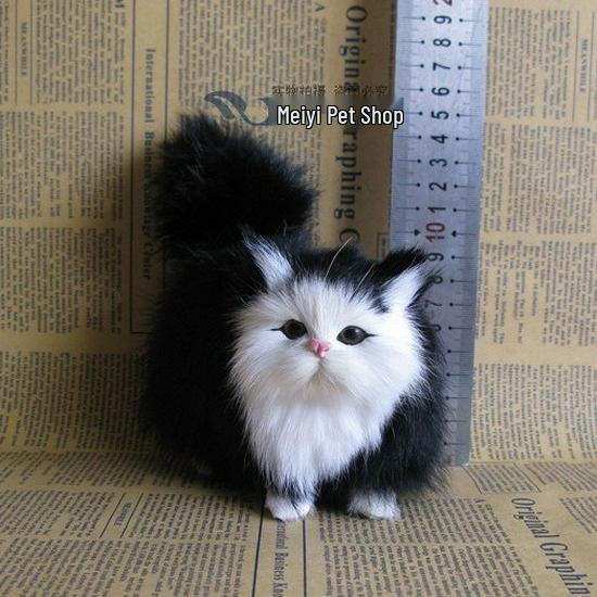 

Kitten Simulation Animal Set: Four Sets of Five Cat Ornaments for Home Décor