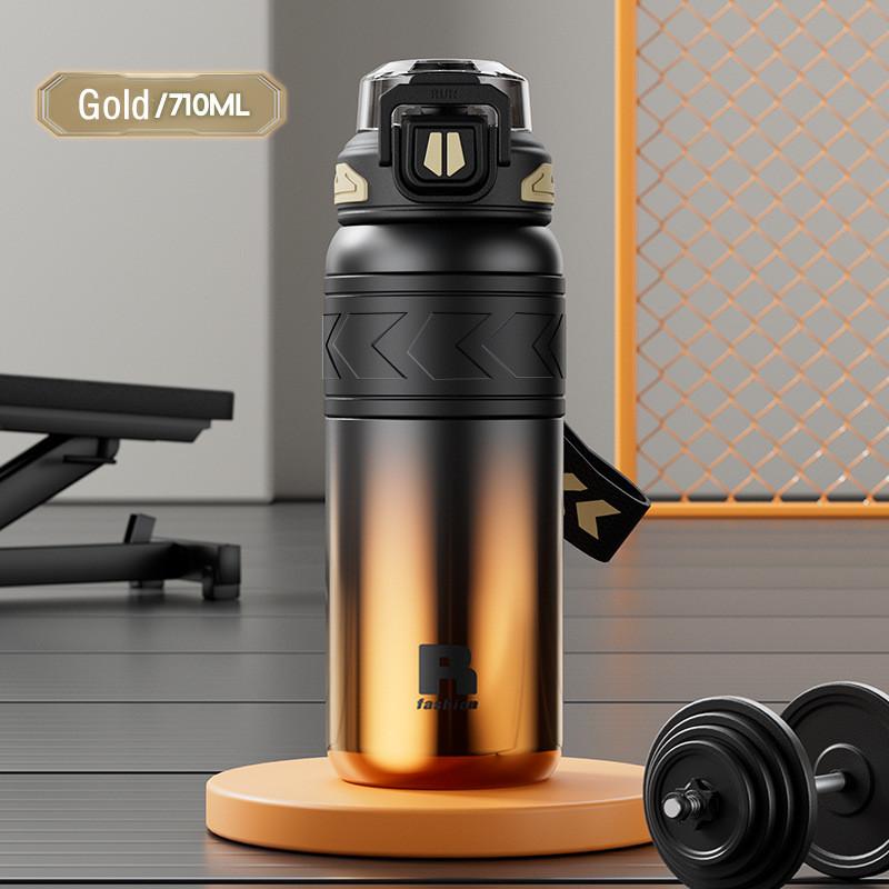 710ml High Quality Stainless Steel 316 Sport Vacuum Flask With Straw Portable Gym Fitness Outdoor Cycling Climb Thermal Bottle