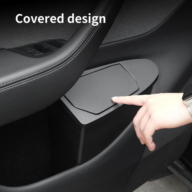 Car Trash Can Door Side Storage Bucket for Y 2025 ABS Nonslip Easy Installation Organizer Storage Box