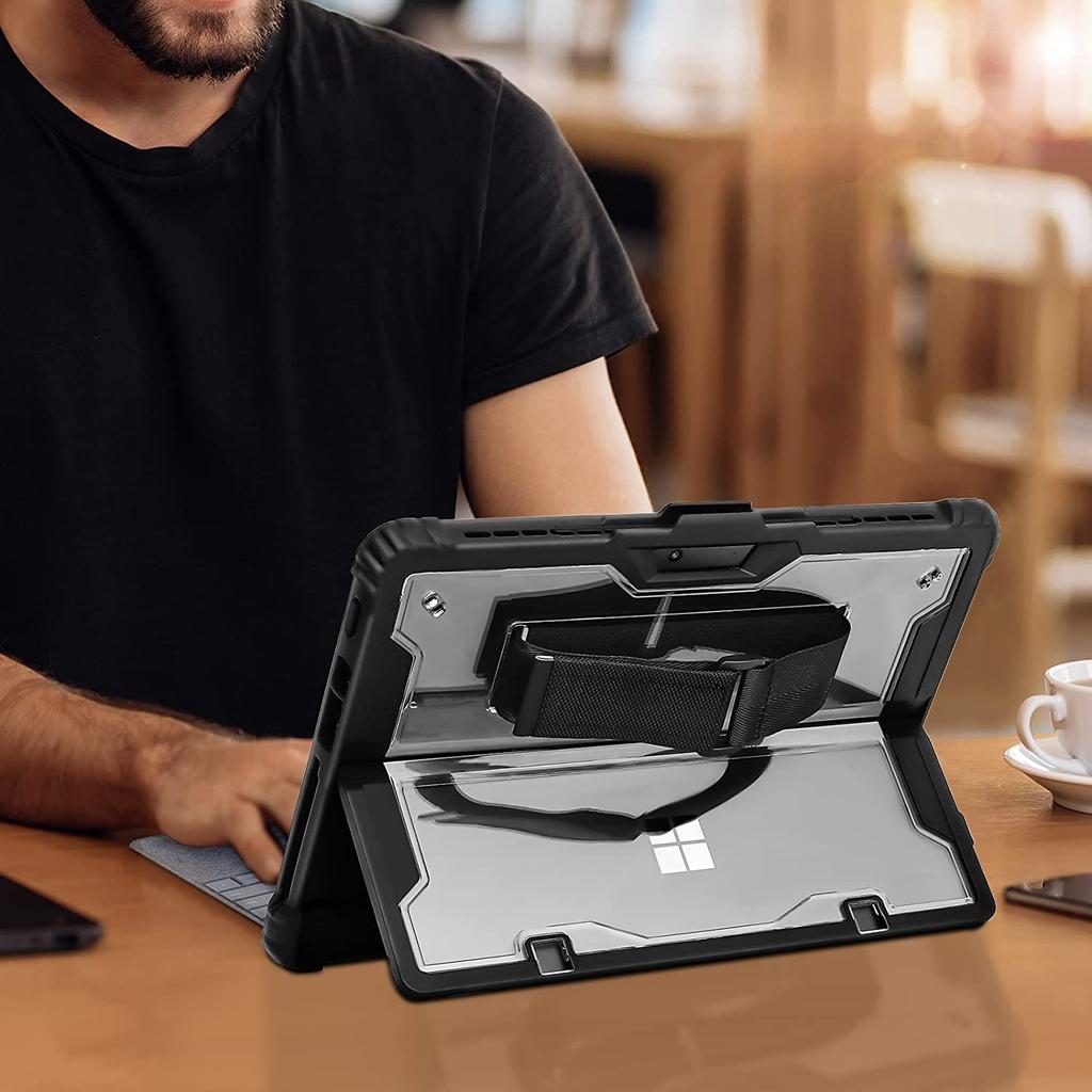 Surface Go with Shoulder Hand Strap Pen Stylish Keyboardless Surface Go Go Go Go Surface Go Stylish Keyboardless Clear 4/Go 3/Go 2/Go Case, Clear,