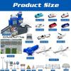 Airplane Toy Set with Trucks Helicopter Planes Signs Airport Playmat Interactive Early Learning Toys Birthday Gift for Boy Girl