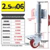 Shock-Absorbing Rubber Silent Wheel Caster (2" to 5") - Polyurethane with Spring Mechanism