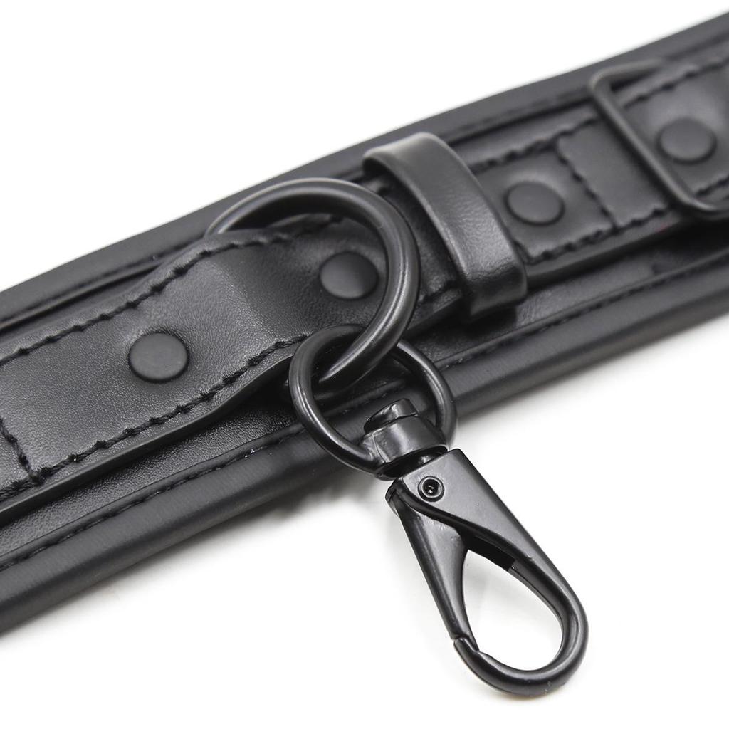 Leather Handcuffs for Erotic Play and Performance Props