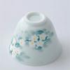 1 Pc Chinese Hand-painted Flowers Ceramic Teacup Handmade Tea Cup Coaster Porcelain Tea Bowl Teaware Personal Meditation Cup