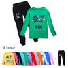 5225 Kinder Jungen Mädchen Steal a Brainrot 67 Print T-Shirt Hose Kleidung Set