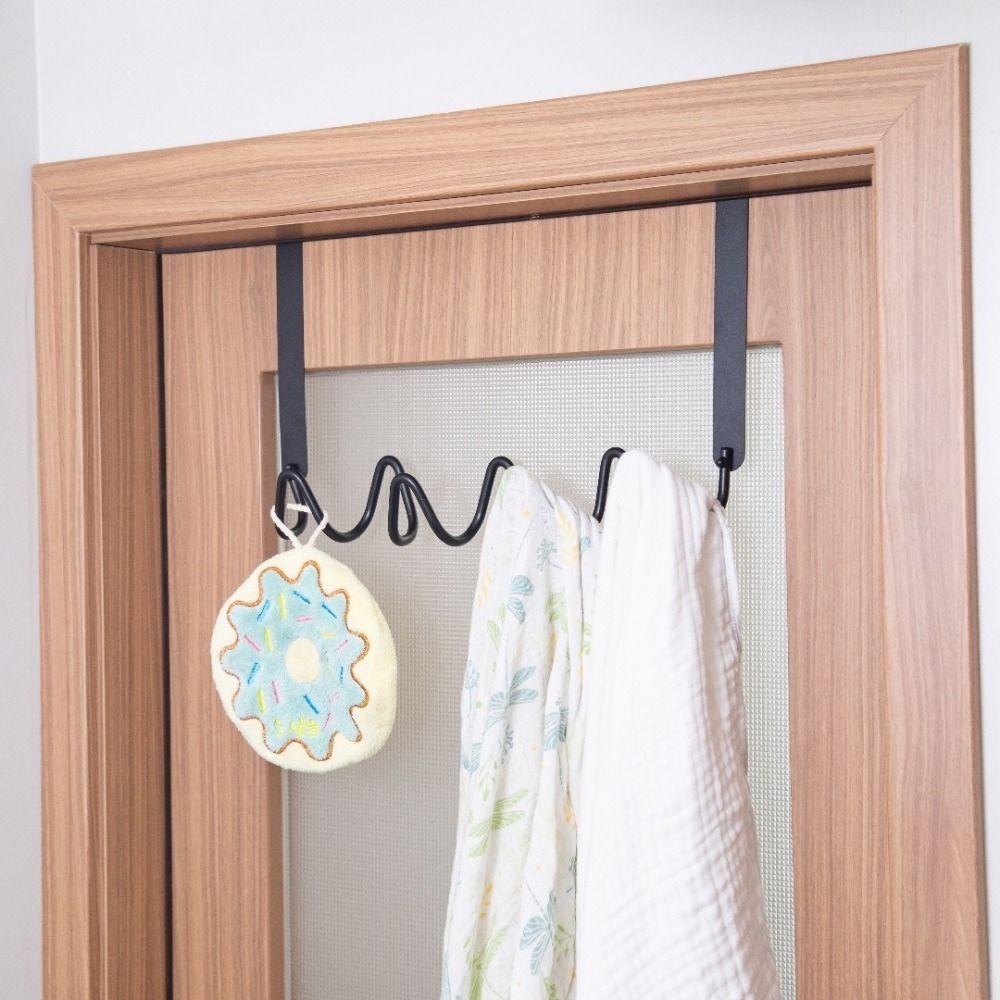 Colorful Wave Wall Hooks Wall Mounted Moisture-proof Metal Wall Hook Decorative Space Saving Sundries Storage Holder for Home