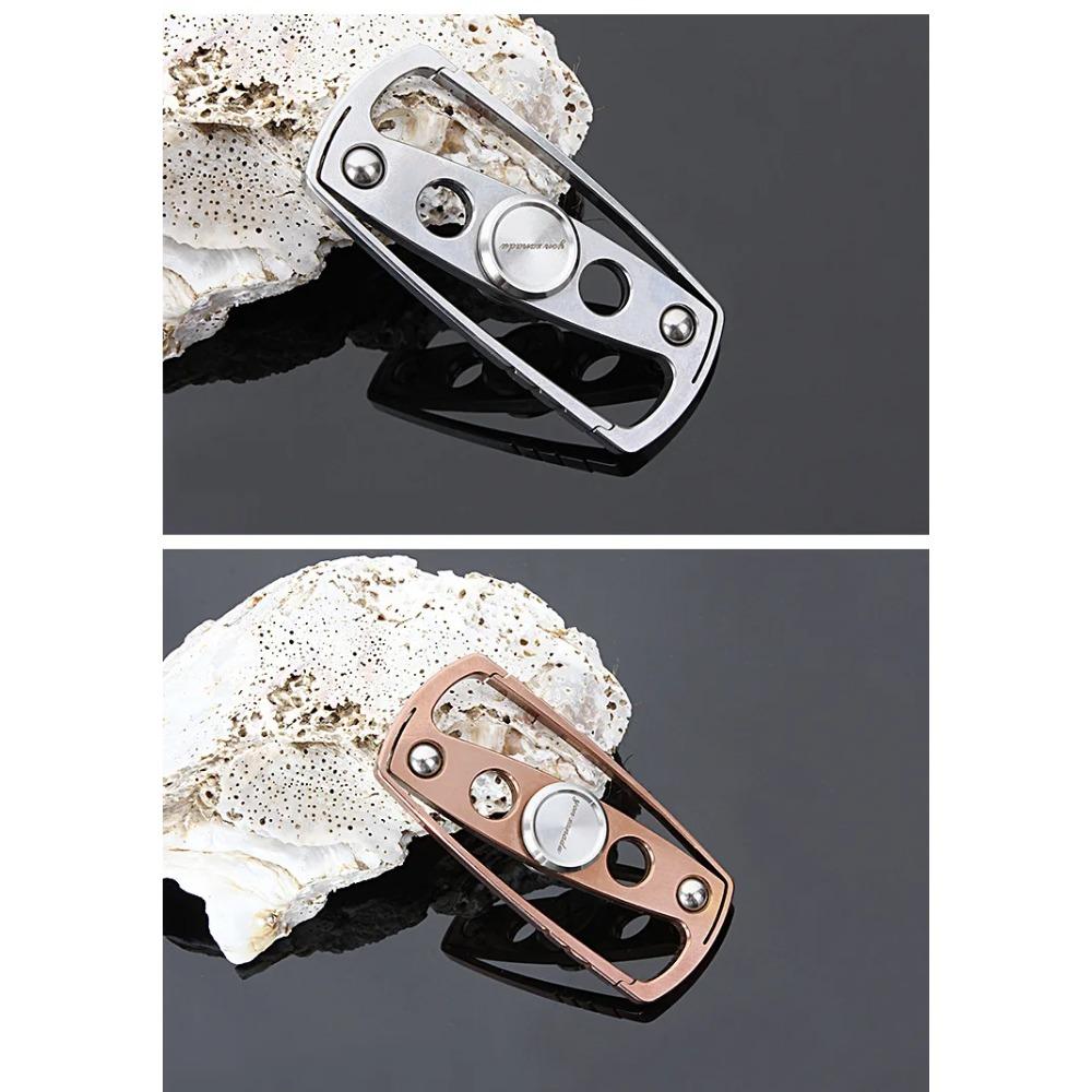 Fidget Spinner Roller Keychain Metal Hand Fingertip Spinning Top Tip EDC Stress Reducing Toys Anti Anxiety Adults Men Children