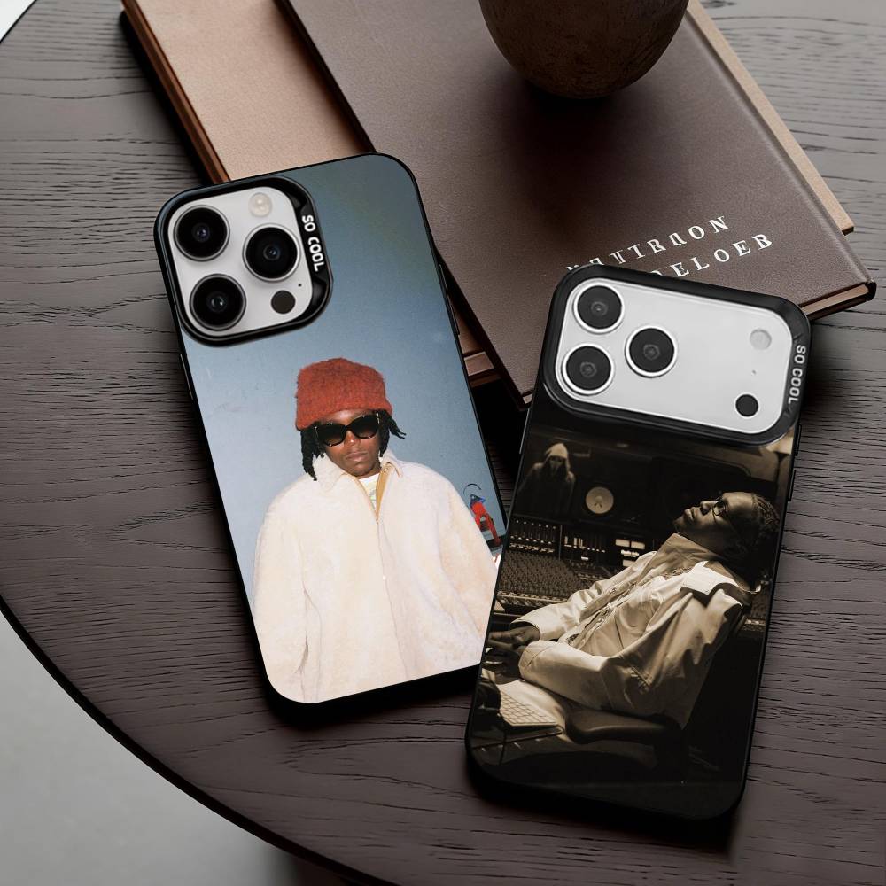 D-Don T-Toliver-R Rapper Singer Phone Case For iPhone17,16,15,14,13,12,11 Plus,Pro Max Black Candy Silver Phone Case