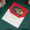 New Bronzing Christmas Card Cartoon Holiday Christmas Eve Christmas Card Blessing Wish Message Card