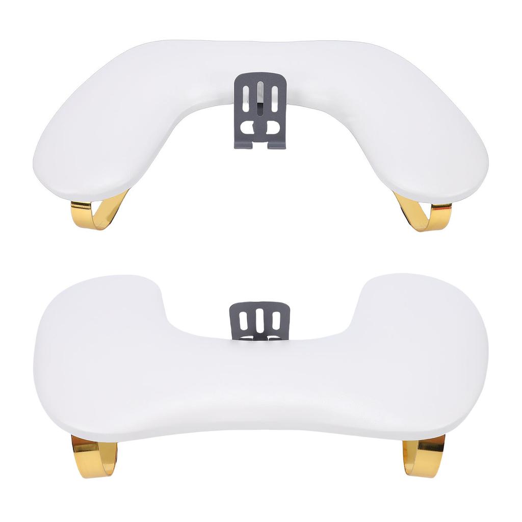 Nail Arm Rest for Nail Tech PU Leather U Shaped Manicure Hand Rest with Phone Holder
