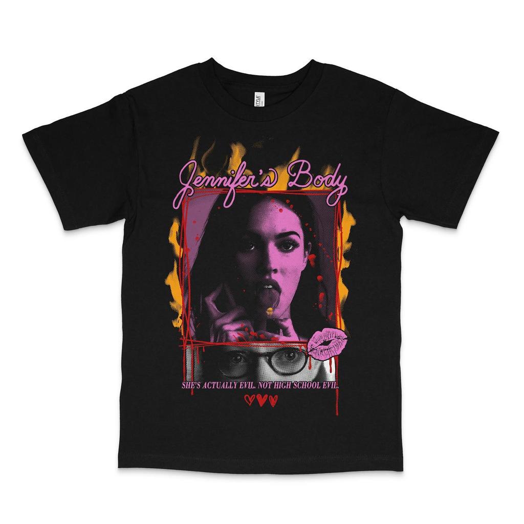 Klassisches TV-Drama Poster Aufdruck Muster Kurzarm Retro Y2K Rundhals T-Shirt, Lässiges und Modisches Baumwoll Oberteil Unisex