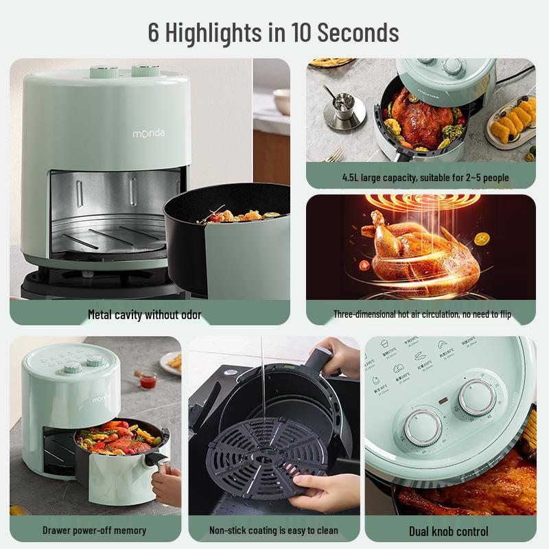 Monda Smart Multifunctional Air Fryer Oven - New Household Electric Fryer