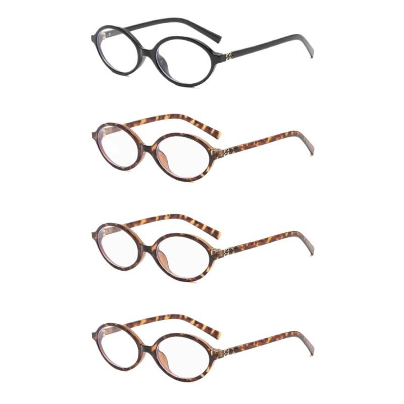 Y2K Oval Anti Blue Light Blocking Glasses Women's Clear Anti Radiation Filter Glasses Anti Radiation Eyeglass