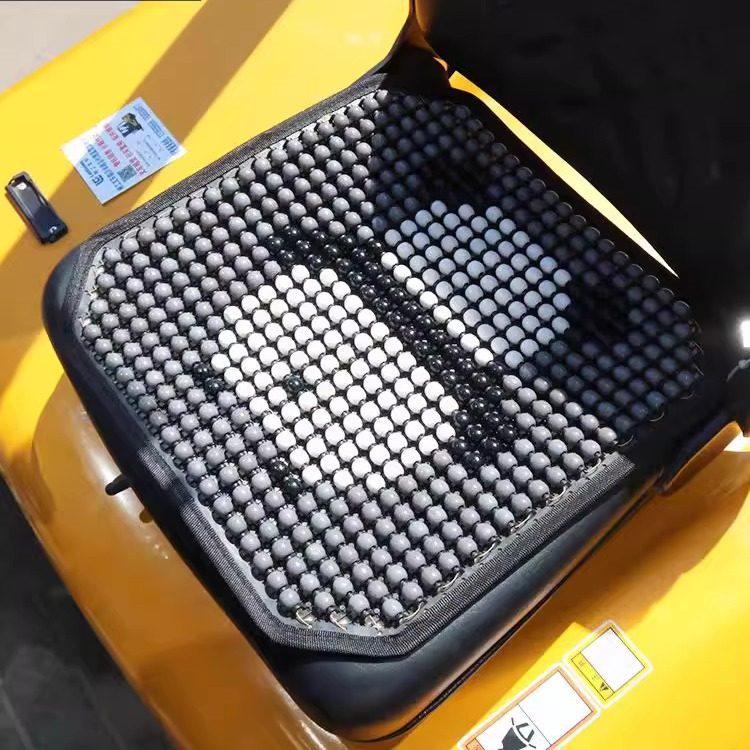 Breathable Summer Forklift Seat Cover for Heli, Longgong, Liugong - Cool Plastic Cushion