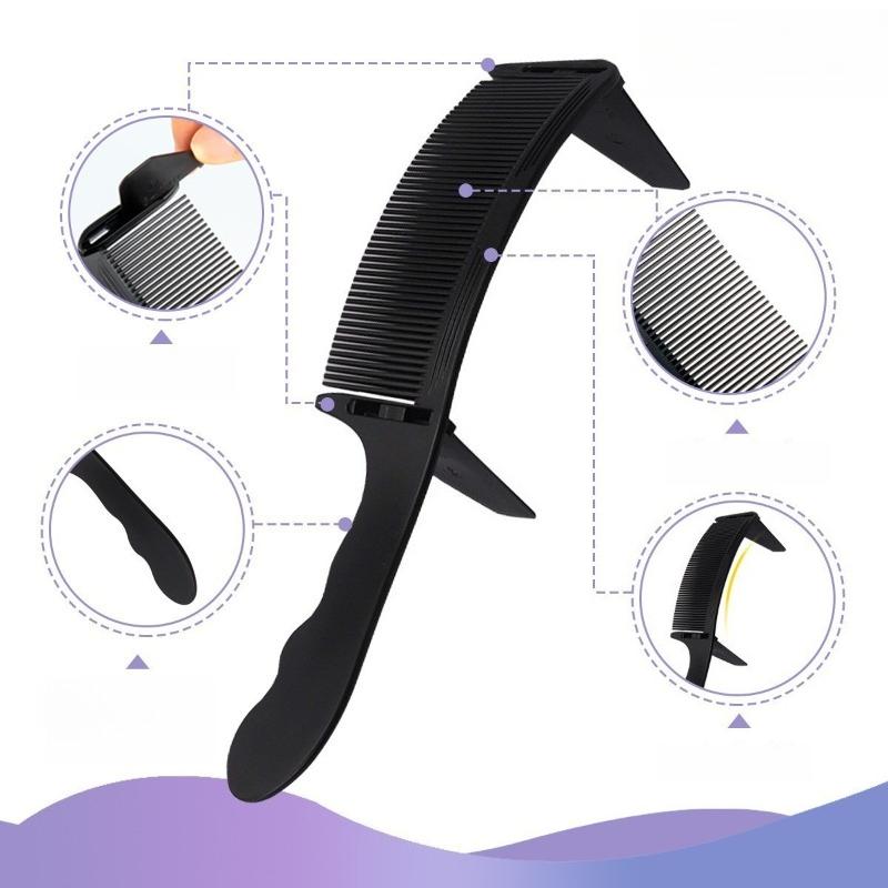 Men's Hair Cut Comb Flat Hair Push Cut Comb Barber Shop Comb Anti-static Trimming Straight Hair Comb Styling Comb