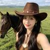Vintage Ethnic Western Cowboy Hat Unisex Outdoor Sun Protection Travel Hat