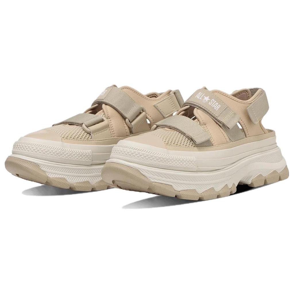 Converse All Star Antypoślizgowe Wygodne Codzienne Sandały Plażowe Unisex Sandały Brązowe Białe 31311970