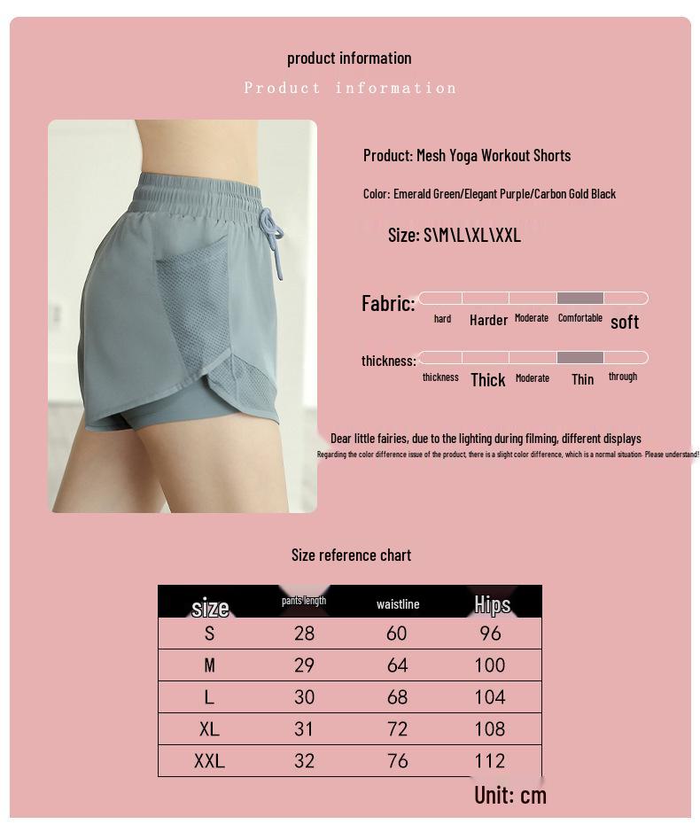Women's High-Waisted Quick-Dry Yoga Shorts: 2-in-1 Running & Dance Fitness Outerwear