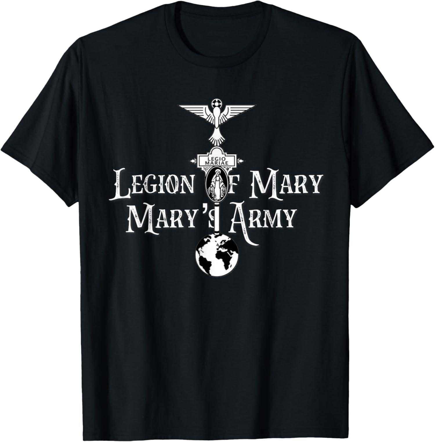 NEW LIMITED Legion Of Mary Mary s Army Our Lady Catholic T-Shirt S разноцветный