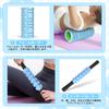 Rondofy Foam Roller Fascia Release 500KG Load Capacity Kinmaku Roller Muscle Loosening Cellulite Roller Stretching Equipment 5 Piece Set Storage