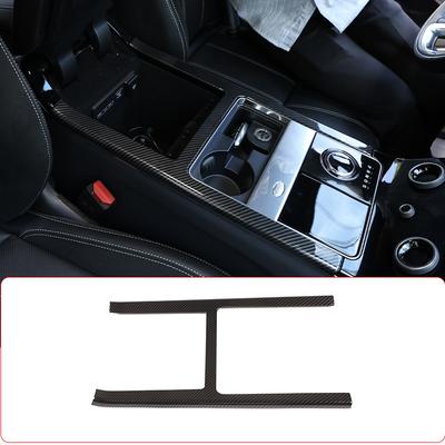 ABS Carbon Fiber Car Center Console Decoration Frame Trim For Land Rover Range Rover Velar 2017 2018 2019 2020 Car Accessories