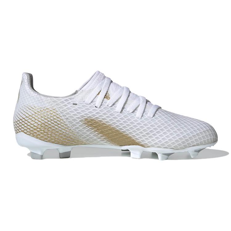 adidas X Ghosted 3 FG White Metallic Gold Melange Kids EG8210
