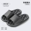 Bathroom Slippers Summer Indoor Leakage Bathing Non-slip Thick Bottom Household Home Quick-drying Hollow Slippers Summer