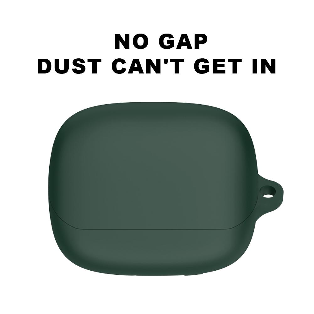 Cover for Baseus Bowie M2S Charging Case Anti-fall Sleeve With Hook Solid Color Wireless Bluetooth Earphone Silicone Protective