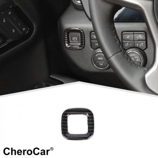 Parking Brake P Button Switch Frame Bezels CoverTrim For Chevy Silverado -22