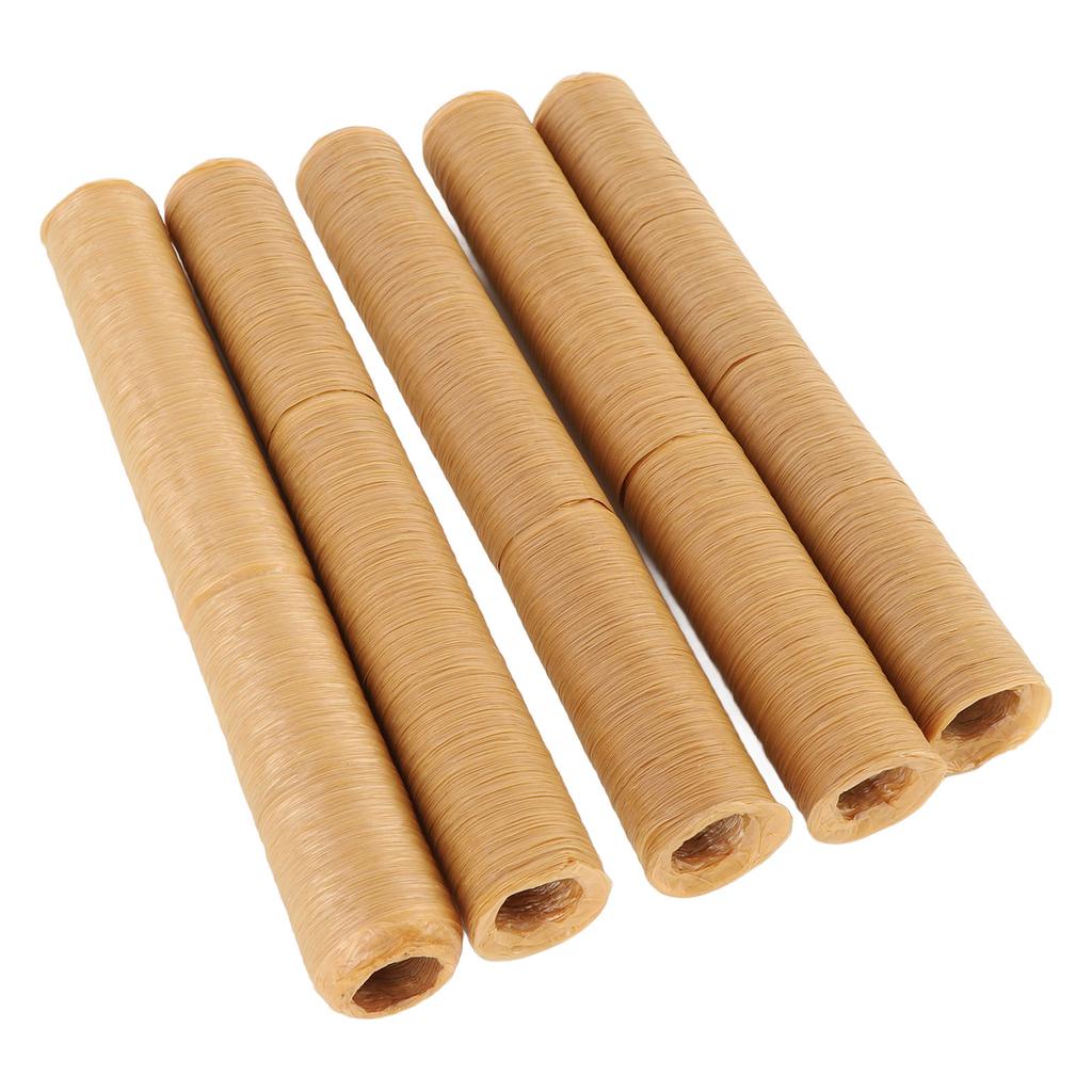 5 STK Pølse Kollagen Tarmer Utmerket Seighet Trygge Spiselige Tørkede Pølsetarmer Skinn for Hjemmekjøkken